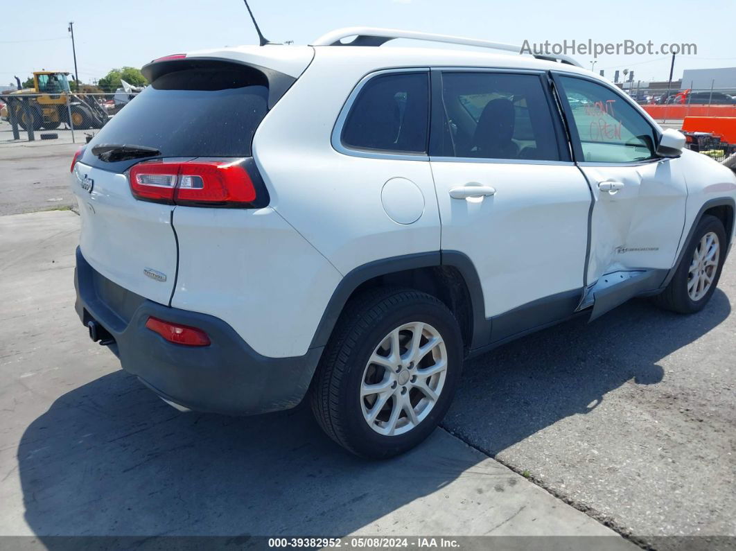 2015 Jeep Cherokee Latitude White vin: 1C4PJLCS1FW517341