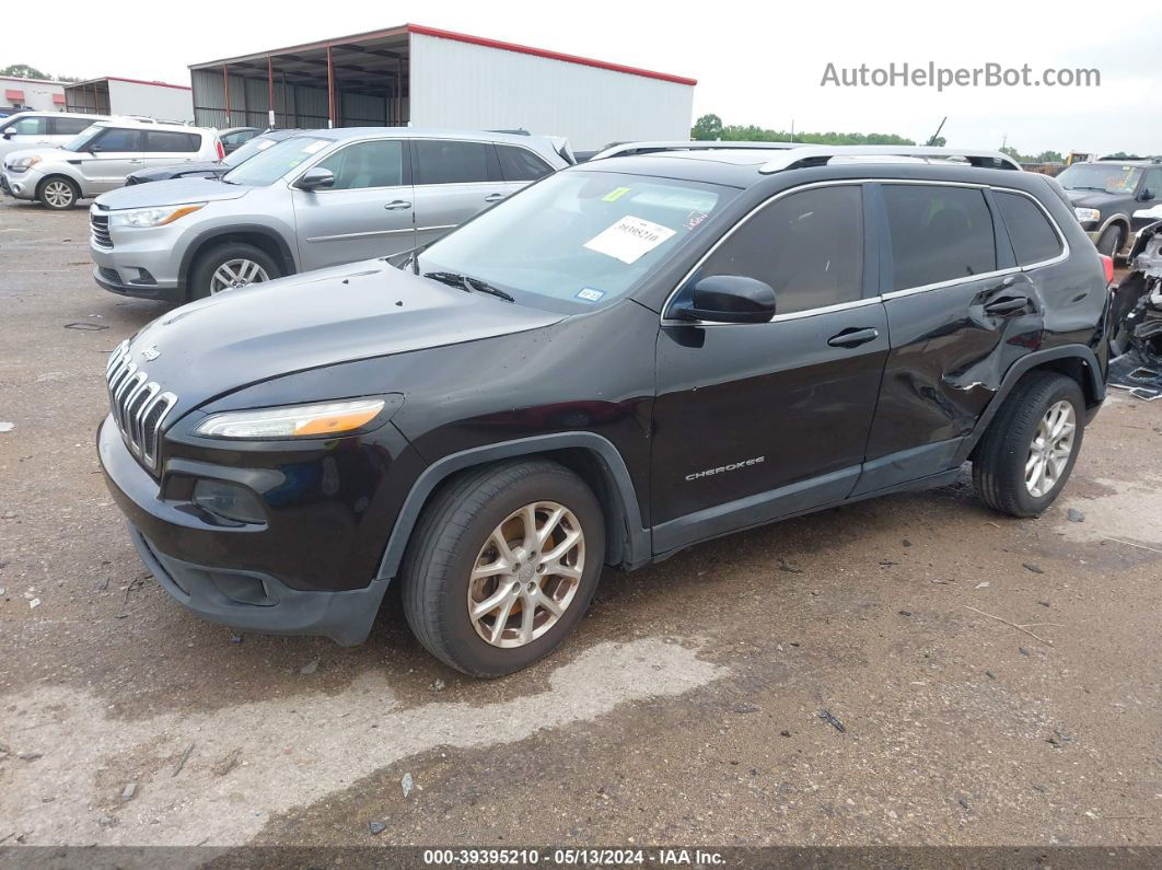 2015 Jeep Cherokee Latitude Black vin: 1C4PJLCS1FW700786