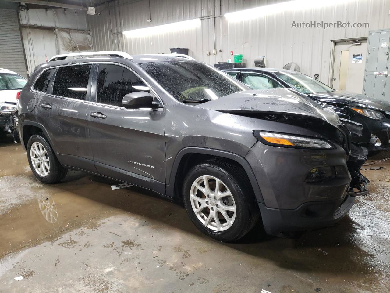 2015 Jeep Cherokee Latitude Charcoal vin: 1C4PJLCS3FW531659