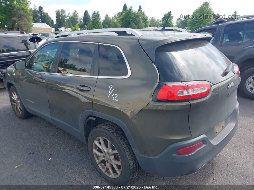 2015 Jeep Cherokee Latitude Зеленый vin: 1C4PJLCS3FW537316