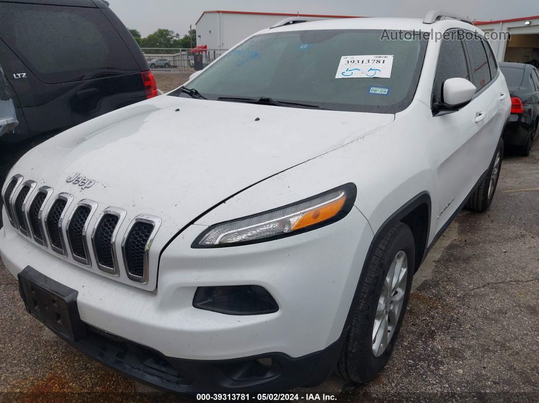 2014 Jeep Cherokee Latitude White vin: 1C4PJLCS4EW292878