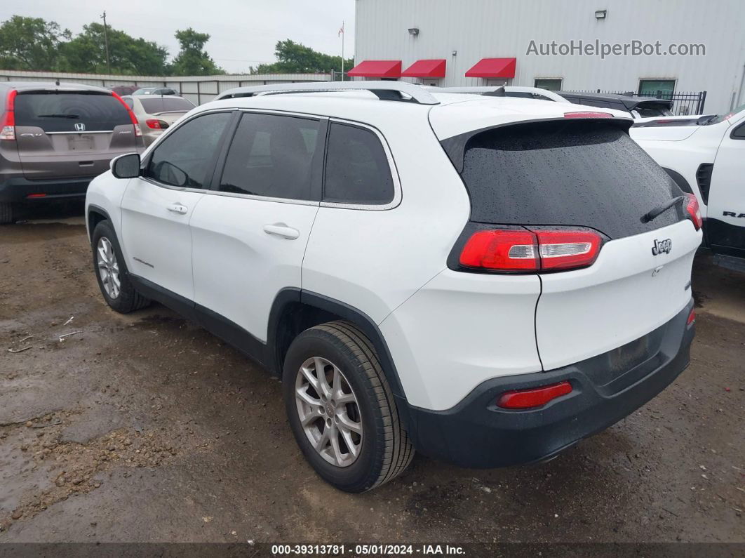 2014 Jeep Cherokee Latitude White vin: 1C4PJLCS4EW292878