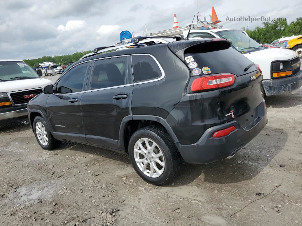 2014 Jeep Cherokee Latitude Black vin: 1C4PJLCS4EW321134