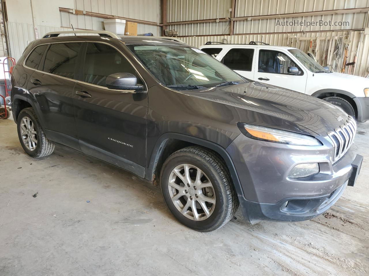 2015 Jeep Cherokee Latitude Gray vin: 1C4PJLCS4FW542332