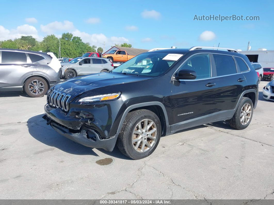 2016 Jeep Cherokee Latitude Black vin: 1C4PJLCS4GW138318