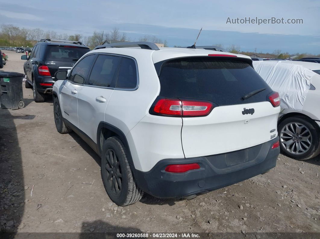 2014 Jeep Cherokee Latitude White vin: 1C4PJLCS5EW139152