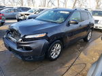 2014 Jeep Cherokee Latitude Gray vin: 1C4PJLCS5EW147882