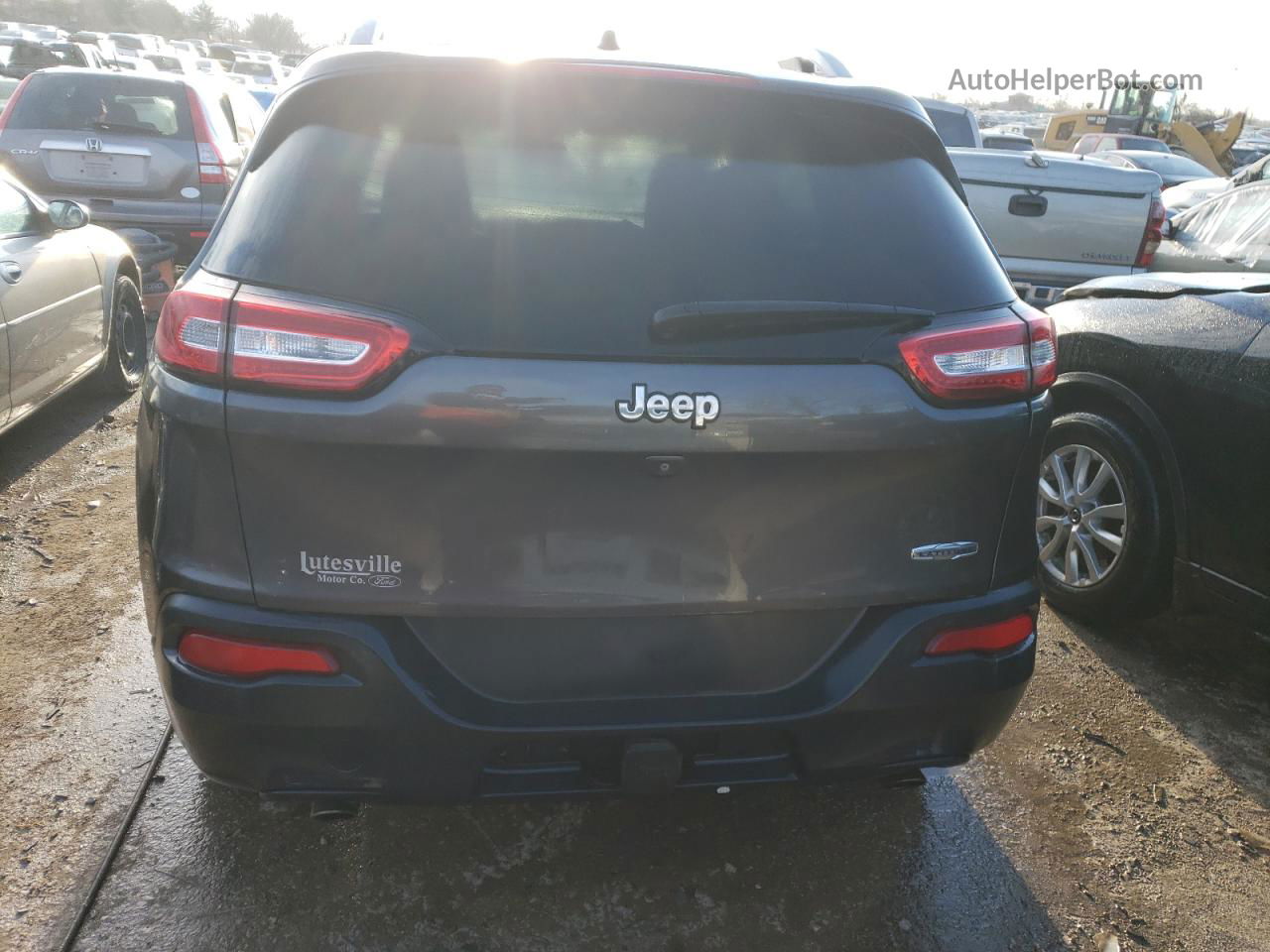 2014 Jeep Cherokee Latitude Gray vin: 1C4PJLCS5EW147882