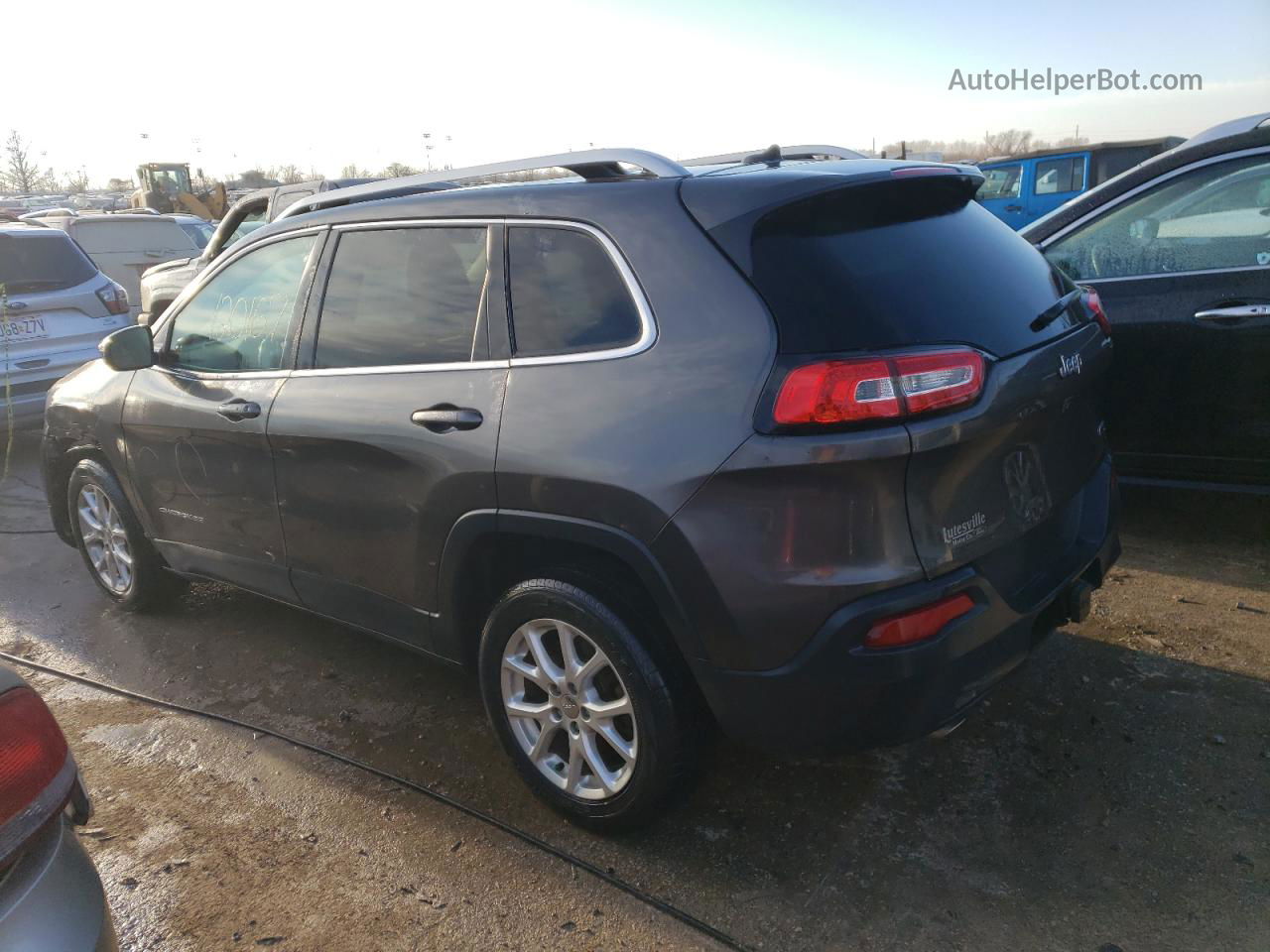 2014 Jeep Cherokee Latitude Gray vin: 1C4PJLCS5EW147882