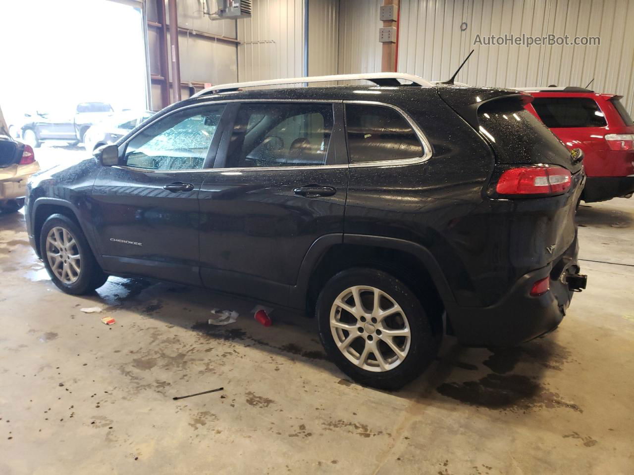 2014 Jeep Cherokee Latitude Черный vin: 1C4PJLCS6EW186738