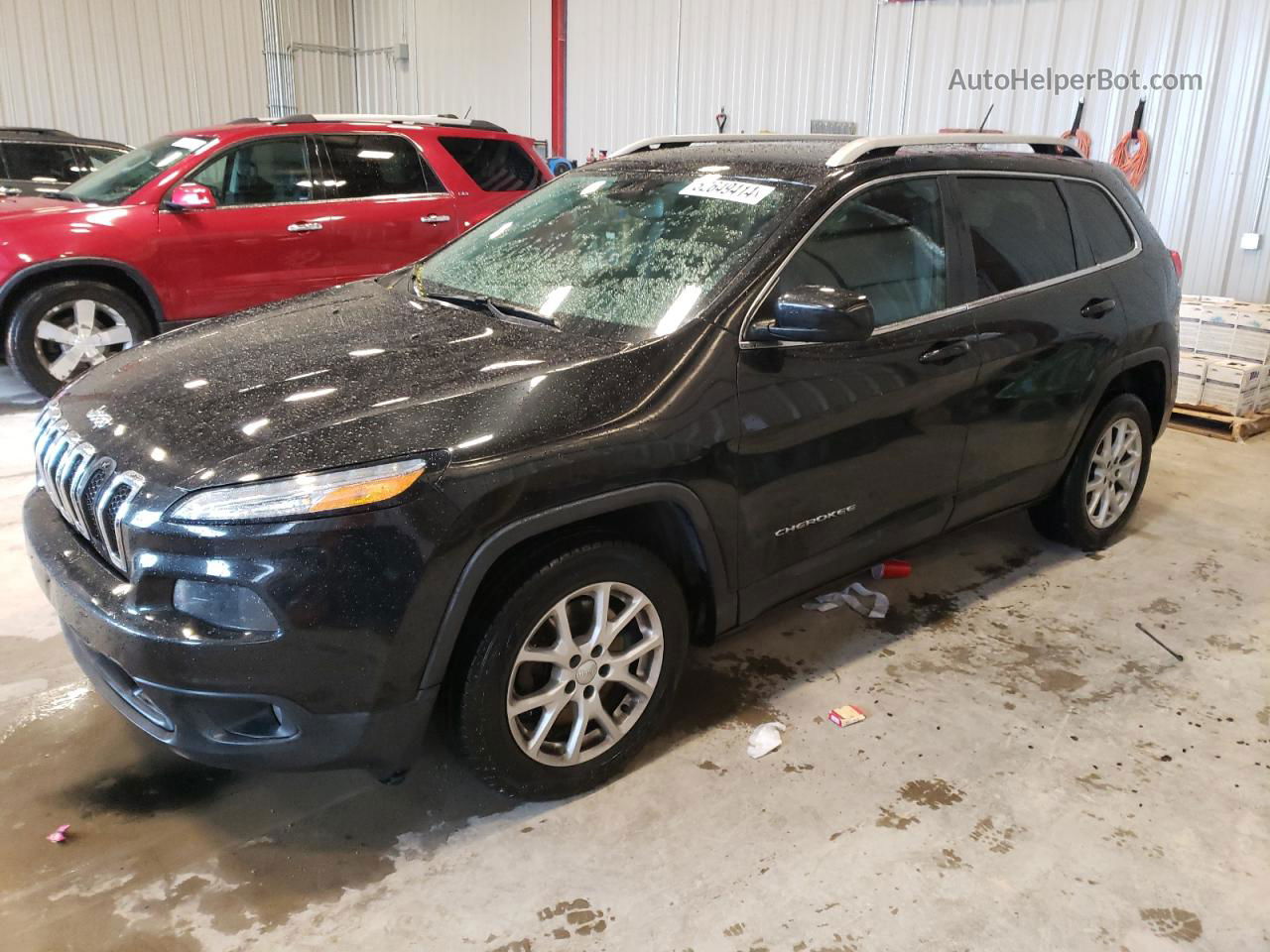 2014 Jeep Cherokee Latitude Black vin: 1C4PJLCS6EW186738