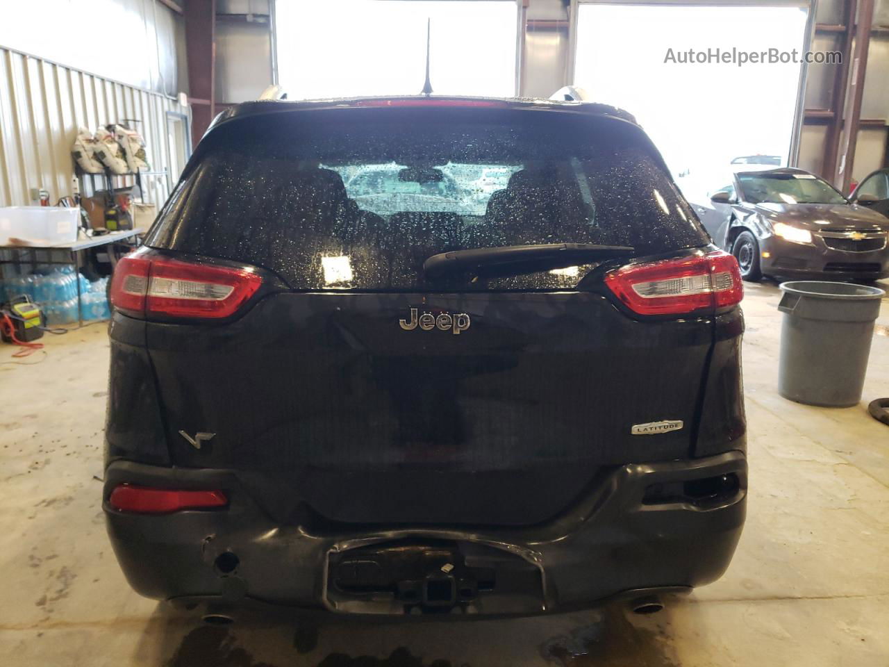 2014 Jeep Cherokee Latitude Черный vin: 1C4PJLCS6EW186738