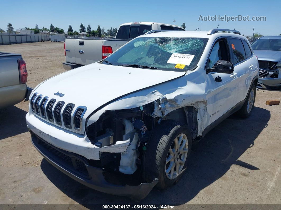 2015 Jeep Cherokee Latitude White vin: 1C4PJLCS6FW532661