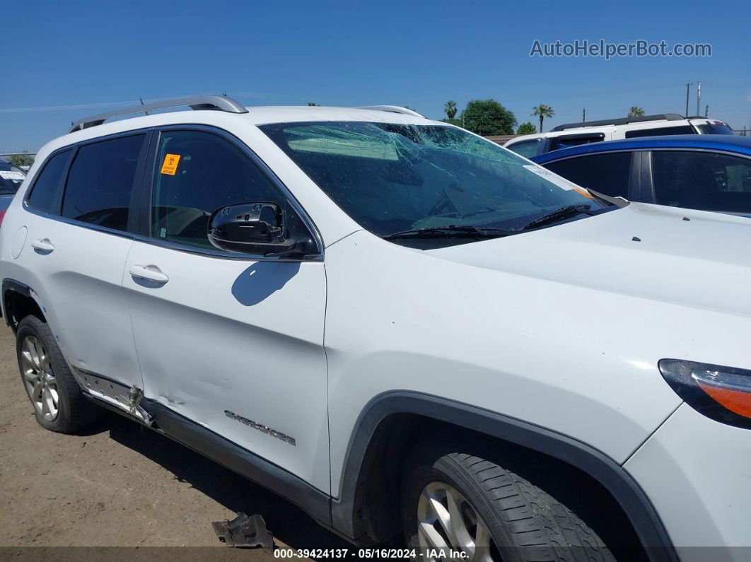 2015 Jeep Cherokee Latitude White vin: 1C4PJLCS6FW532661