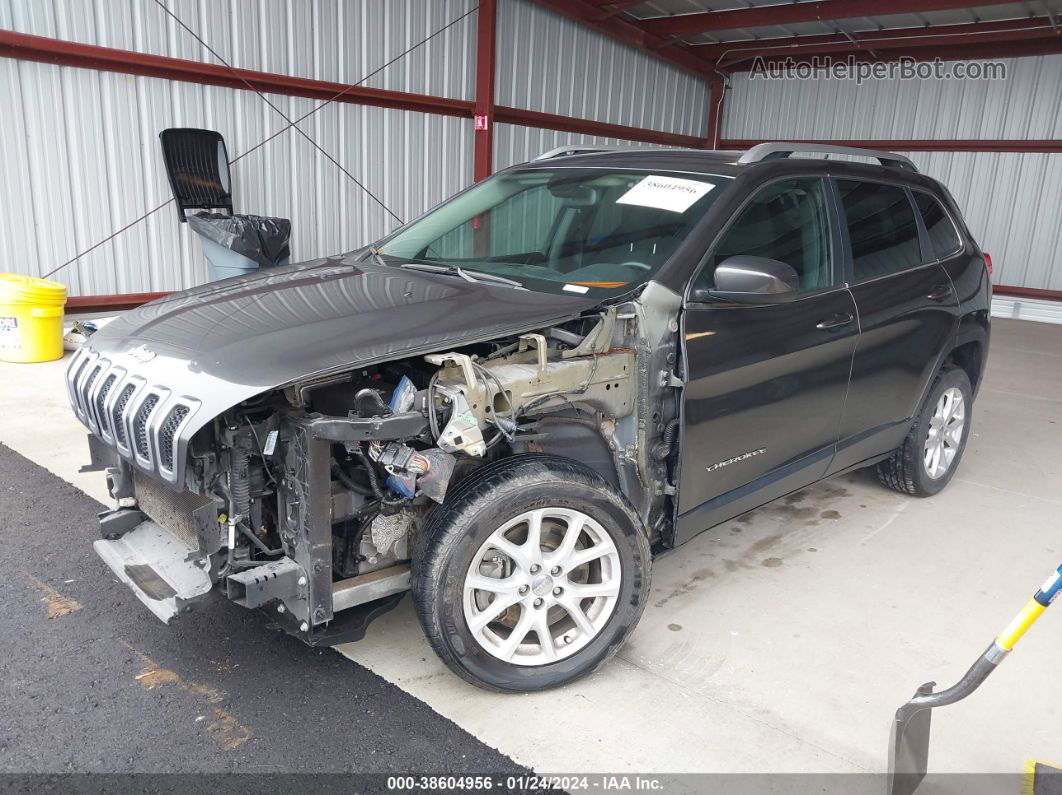 2015 Jeep Cherokee Latitude Gray vin: 1C4PJLCS6FW631335