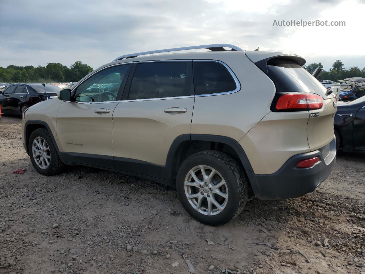 2014 Jeep Cherokee Latitude Бежевый vin: 1C4PJLCS7EW264752