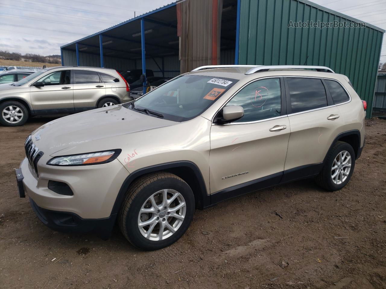 2014 Jeep Cherokee Latitude Gold vin: 1C4PJLCS7EW313917