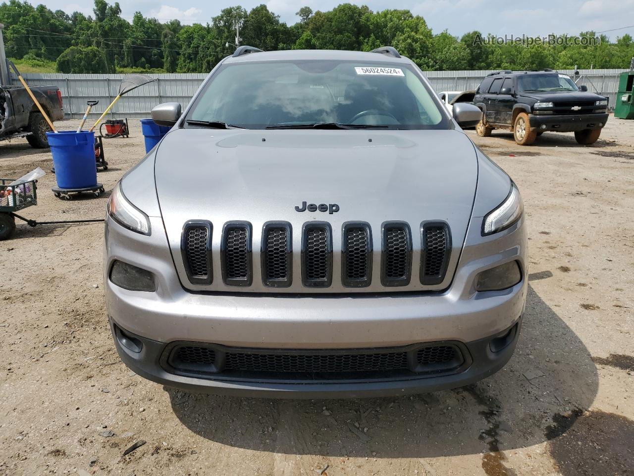 2015 Jeep Cherokee Latitude Gray vin: 1C4PJLCS7FW742055