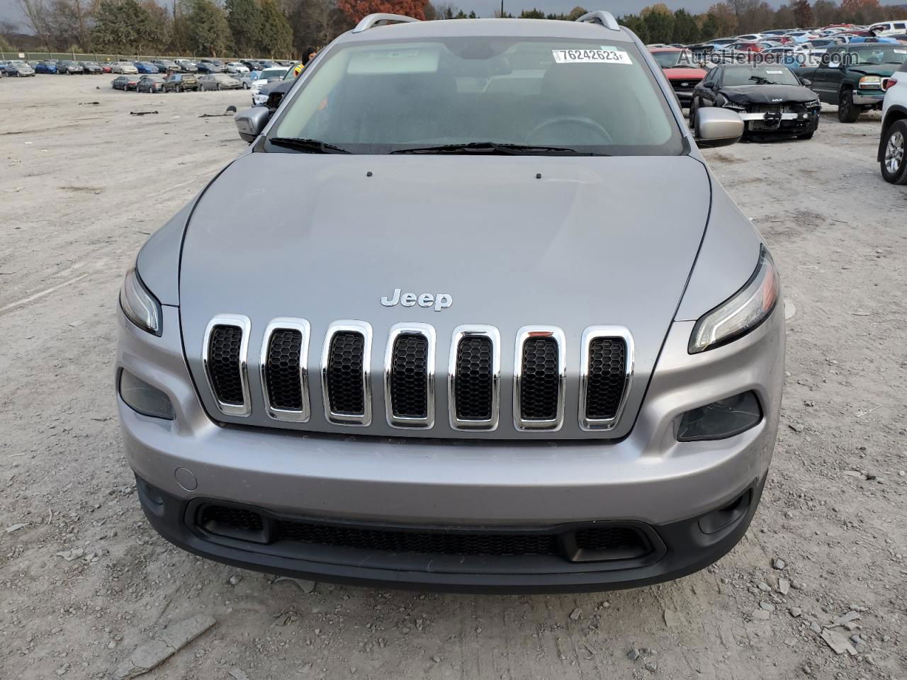 2014 Jeep Cherokee Latitude Серебряный vin: 1C4PJLCS8EW103388