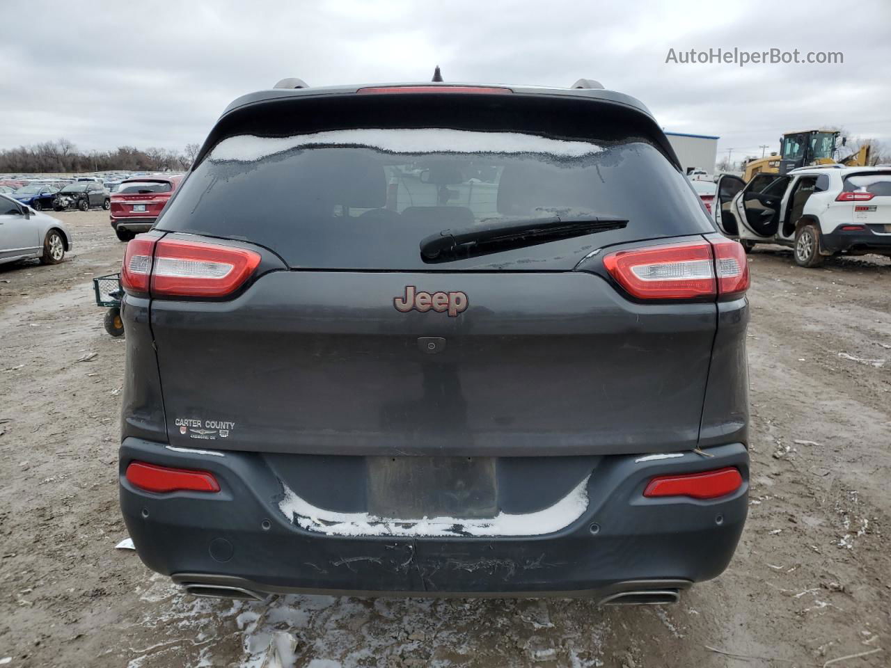 2016 Jeep Cherokee Latitude Серый vin: 1C4PJLCS8GW274757