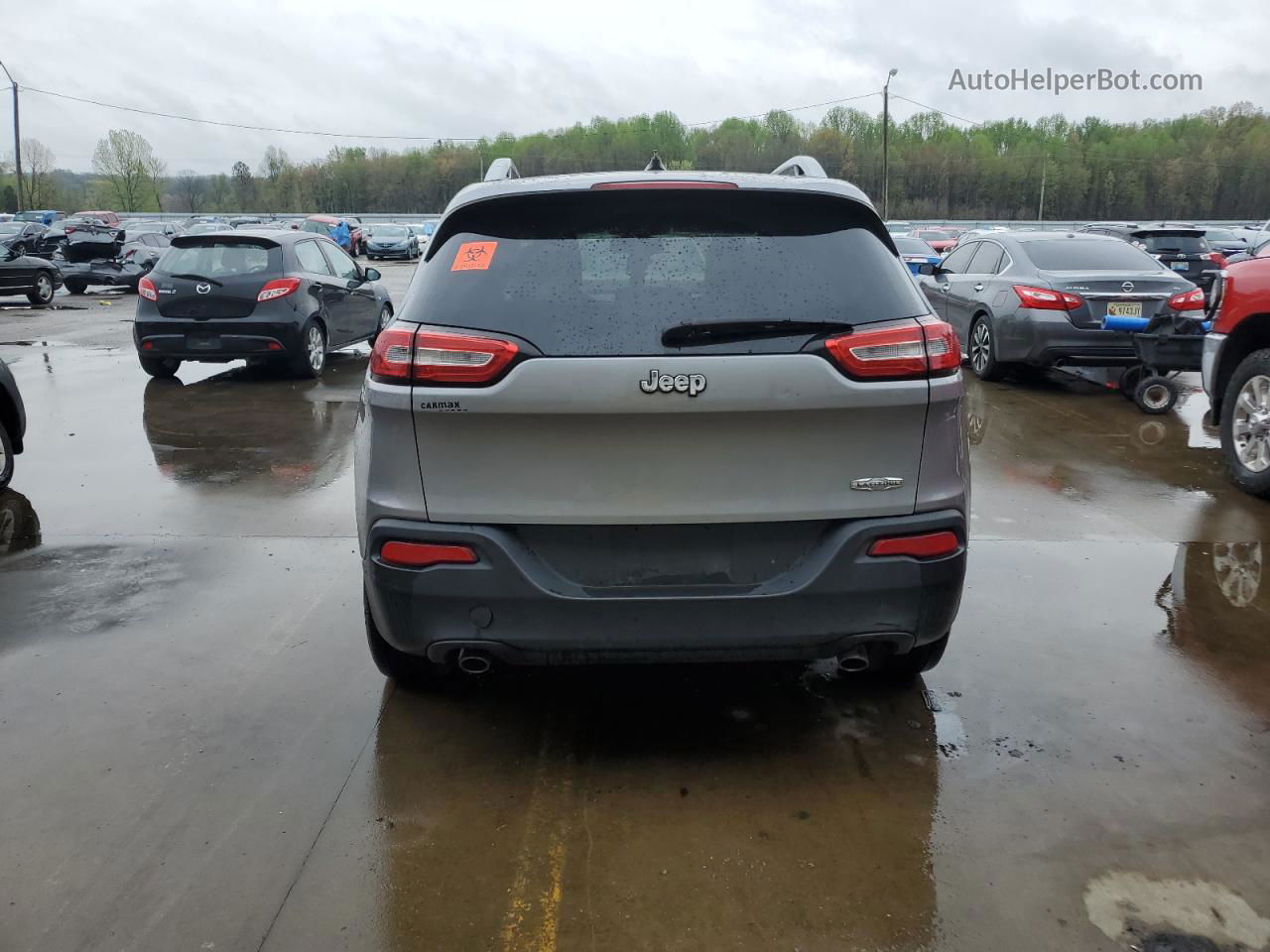 2014 Jeep Cherokee Latitude Серебряный vin: 1C4PJLCSXEW287359