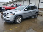 2014 Jeep Cherokee Latitude Silver vin: 1C4PJLCSXEW287359