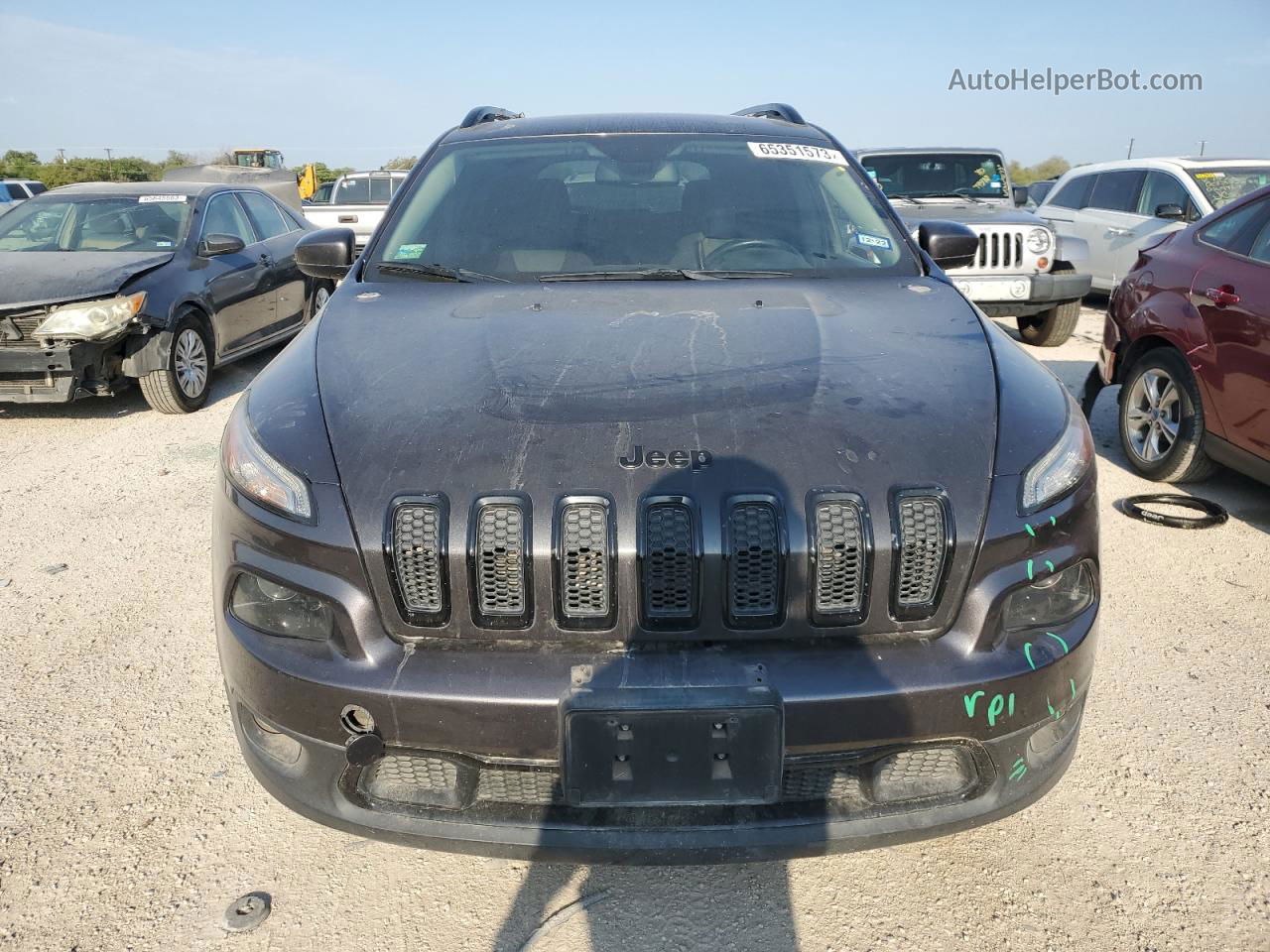 2014 Jeep Cherokee Latitude Gray vin: 1C4PJLCSXEW300868