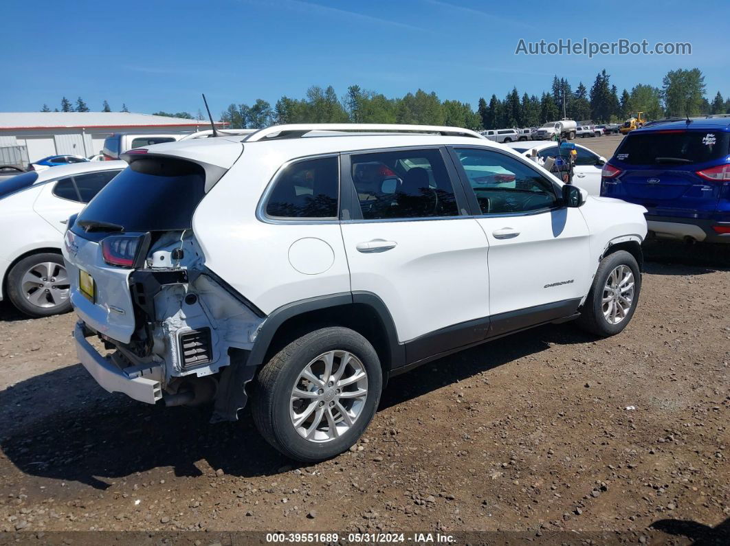 2019 Jeep Cherokee Latitude Fwd White vin: 1C4PJLCX2KD111117