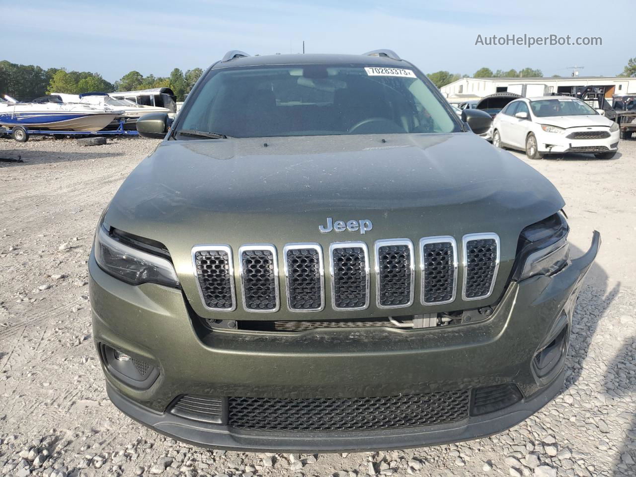 2019 Jeep Cherokee Latitude Green vin: 1C4PJLCX3KD147981