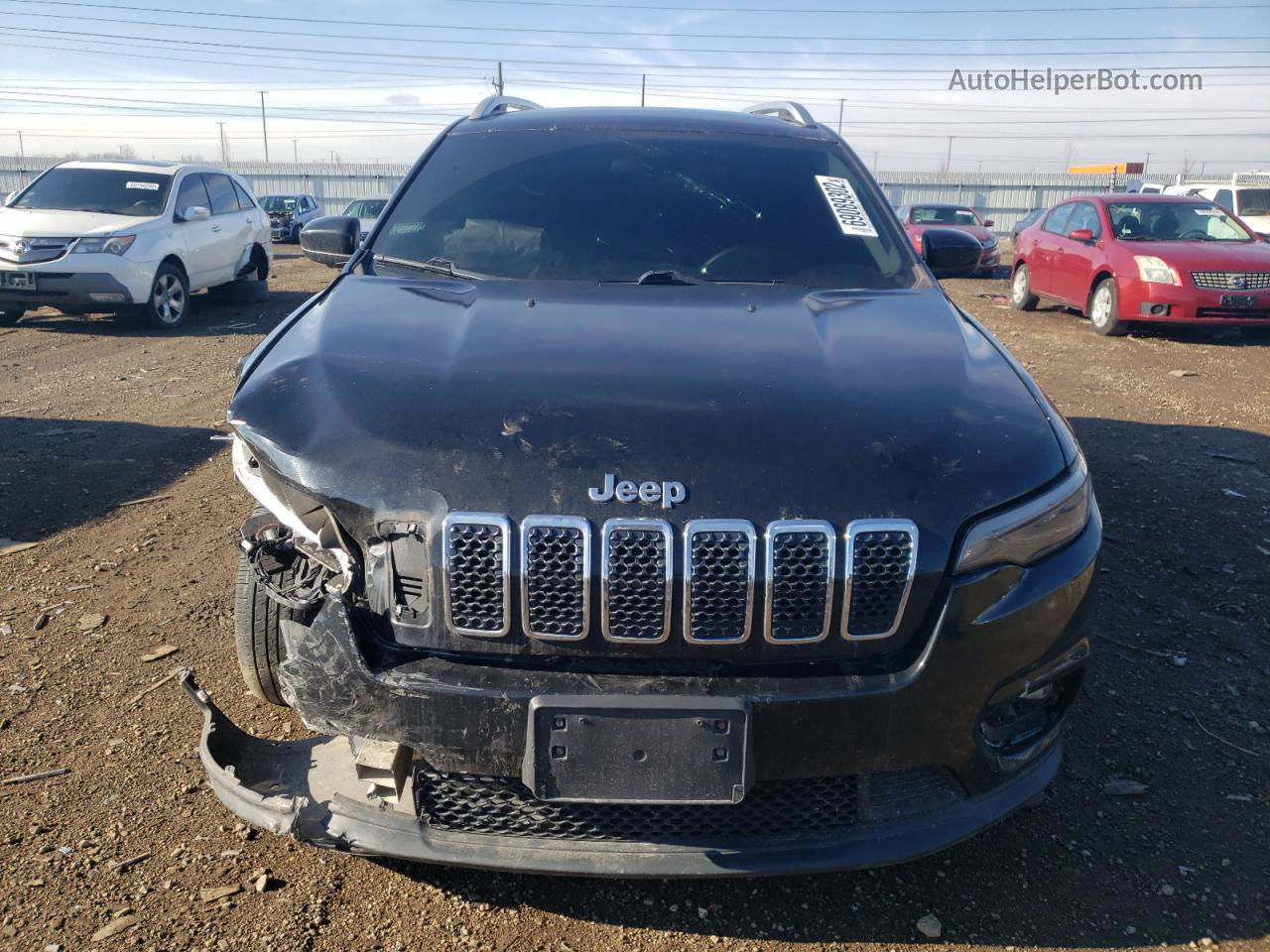 2019 Jeep Cherokee Latitude Black vin: 1C4PJLCX5KD220512