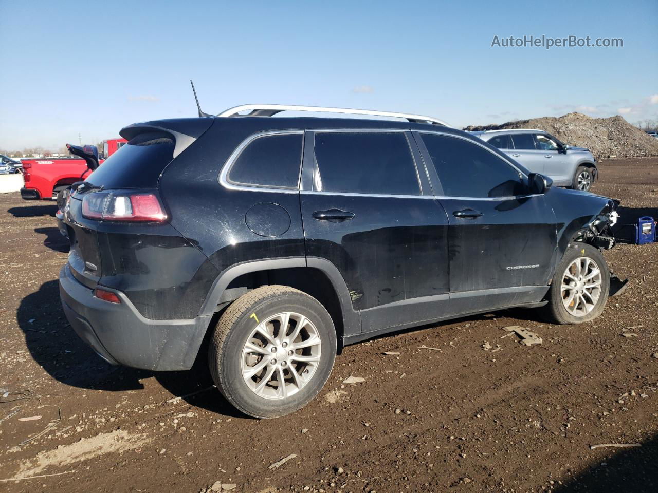 2019 Jeep Cherokee Latitude Black vin: 1C4PJLCX5KD220512