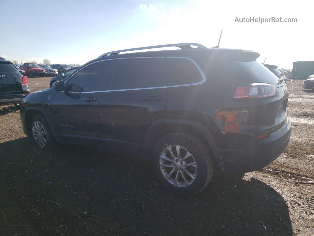 2019 Jeep Cherokee Latitude Black vin: 1C4PJLCX5KD220512