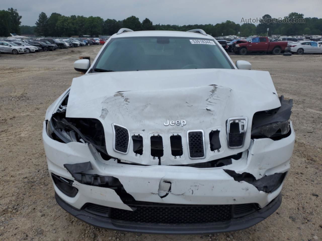 2019 Jeep Cherokee Latitude White vin: 1C4PJLCX5KD482465