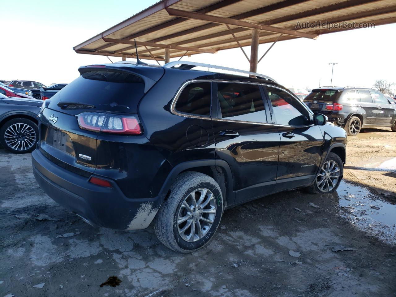 2019 Jeep Cherokee Latitude Black vin: 1C4PJLCX9KD128643