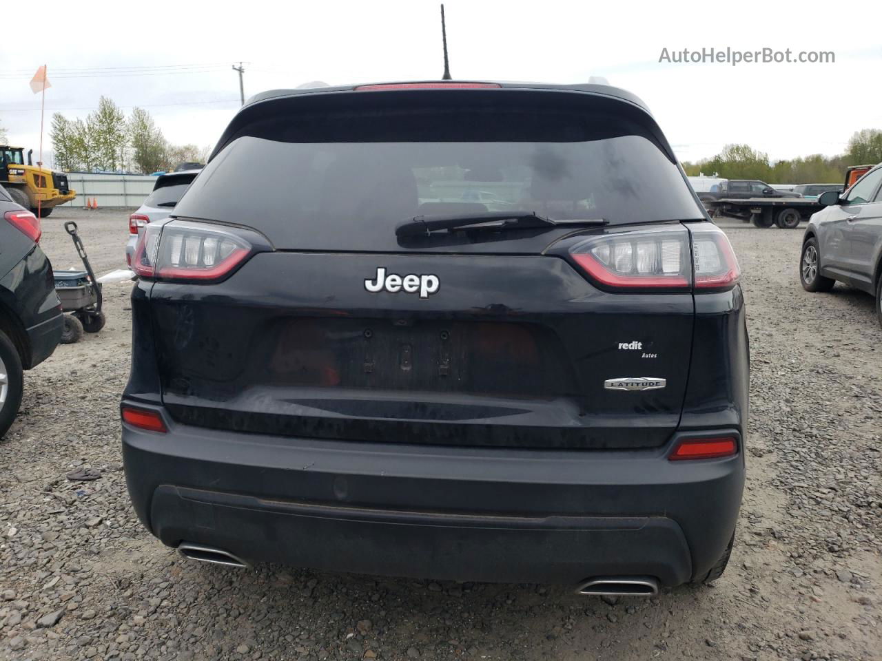 2019 Jeep Cherokee Latitude Черный vin: 1C4PJLCX9KD242285