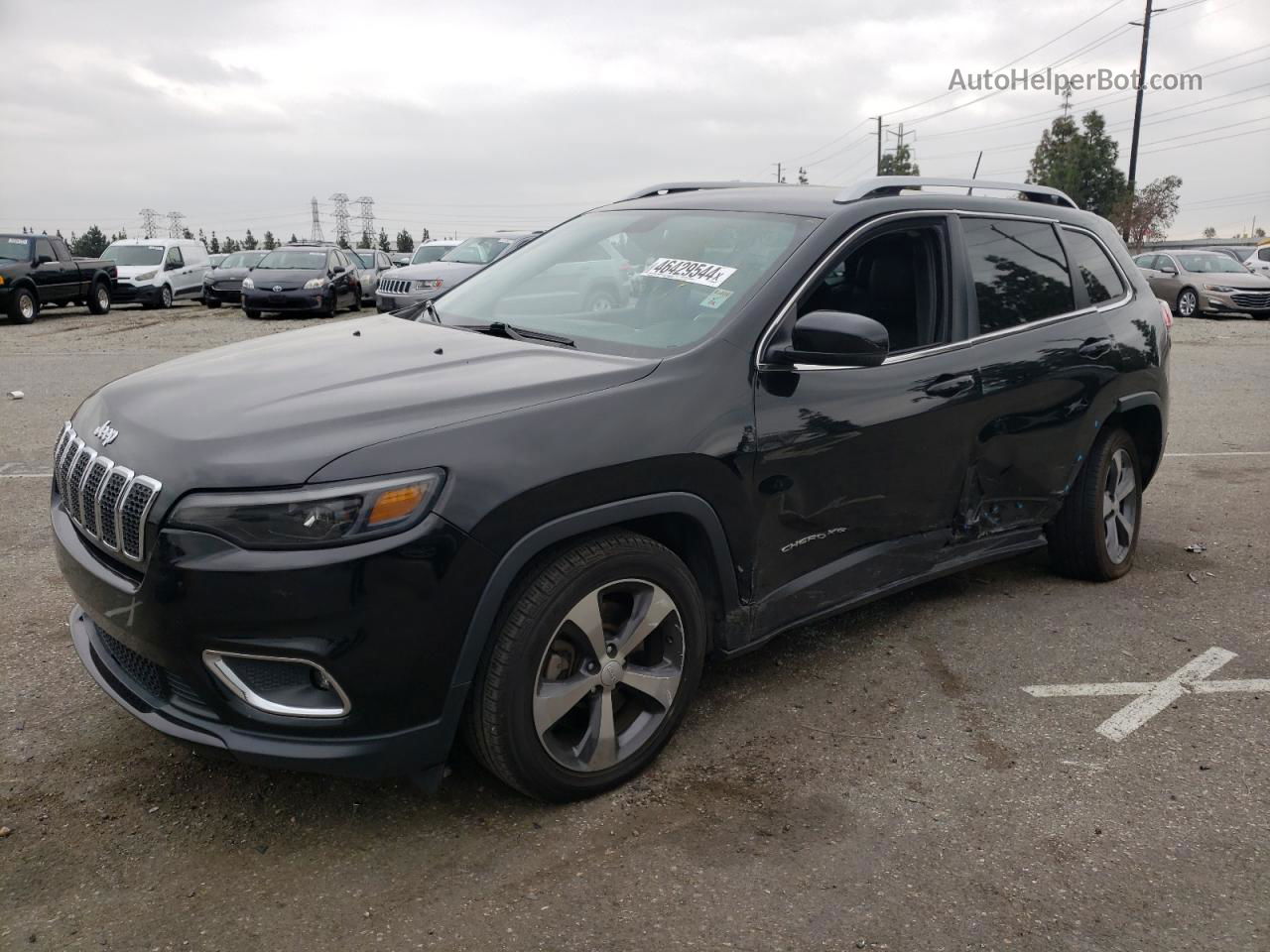 2019 Jeep Cherokee Limited Black vin: 1C4PJLDB0KD402881