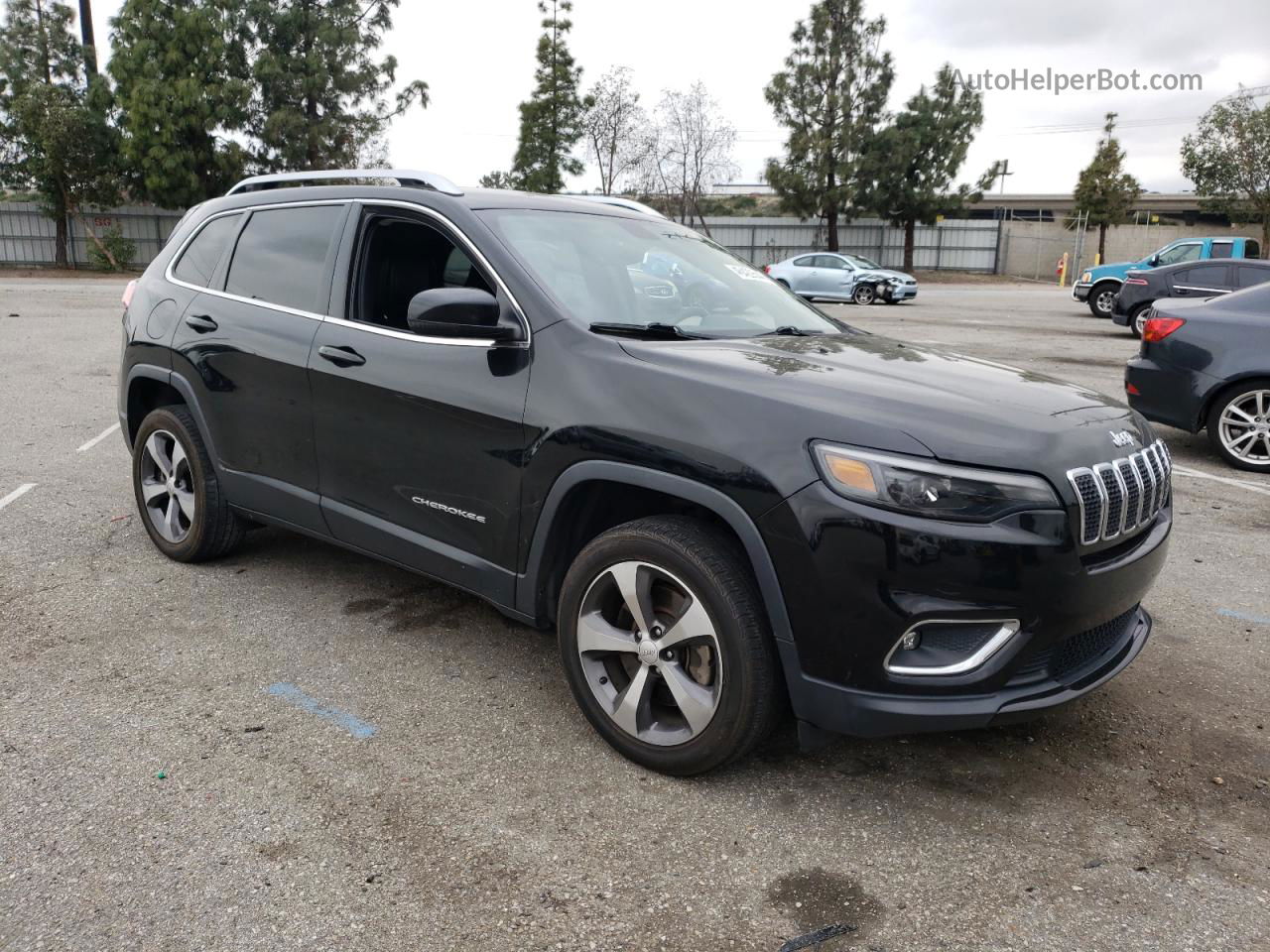 2019 Jeep Cherokee Limited Черный vin: 1C4PJLDB0KD402881