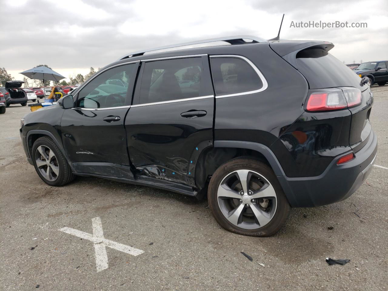 2019 Jeep Cherokee Limited Black vin: 1C4PJLDB0KD402881