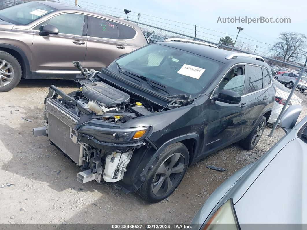 2019 Jeep Cherokee Limited Fwd Черный vin: 1C4PJLDB0KD419602