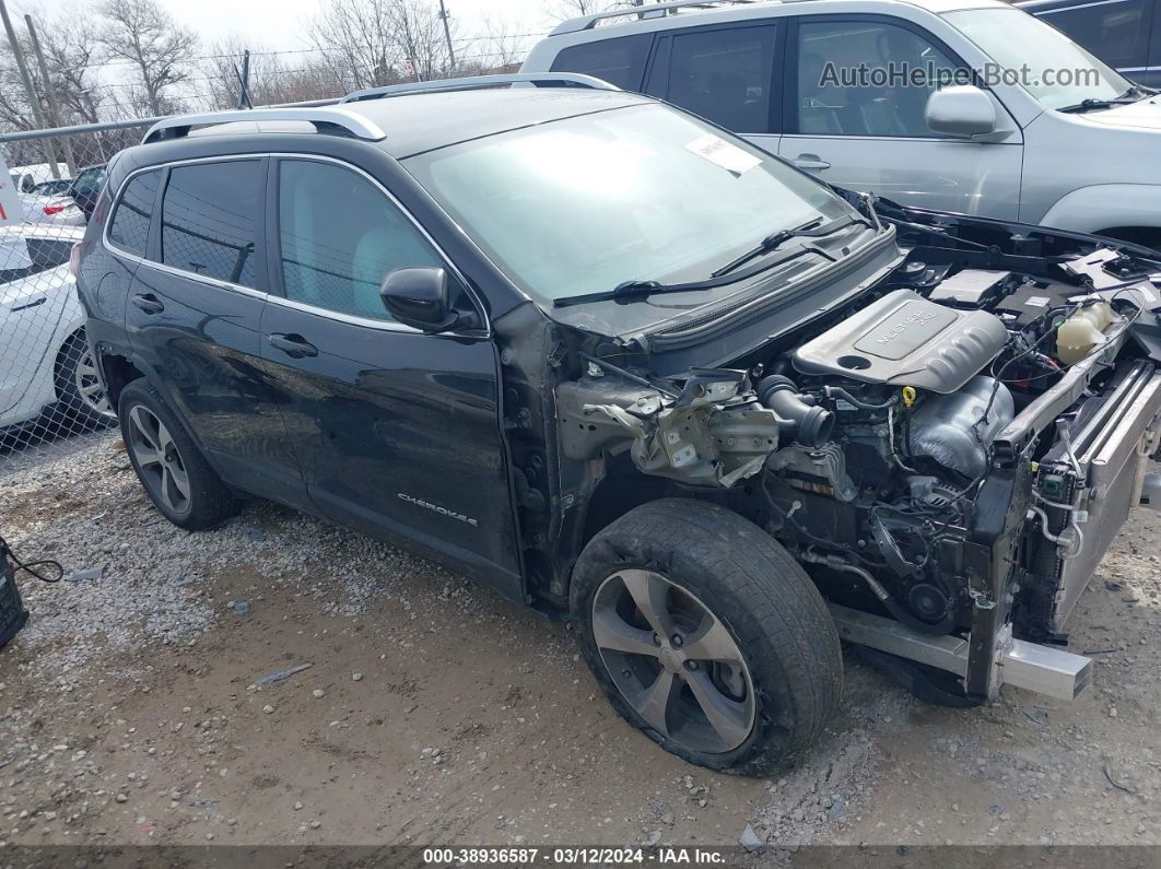 2019 Jeep Cherokee Limited Fwd Black vin: 1C4PJLDB0KD419602