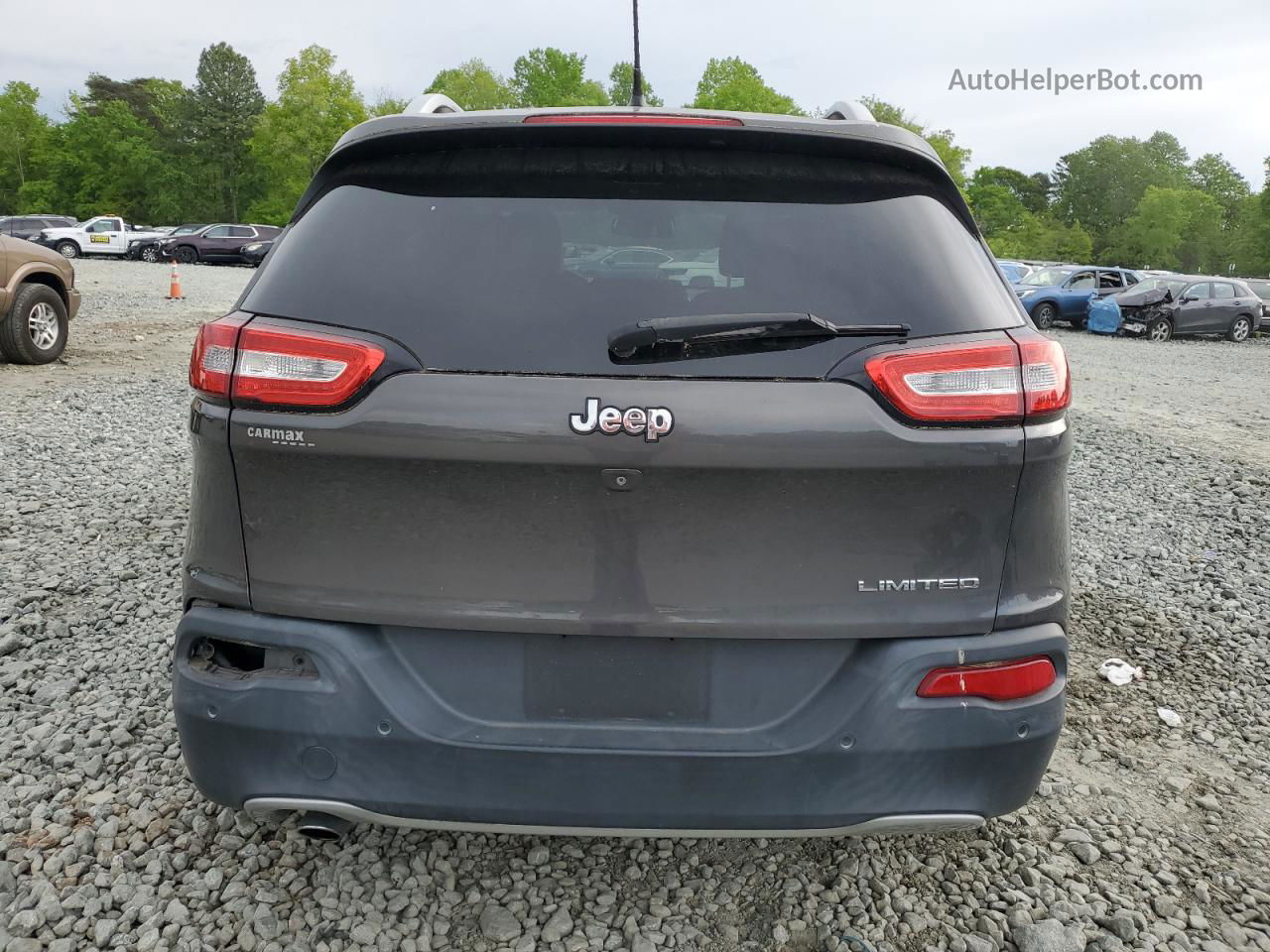 2014 Jeep Cherokee Limited Gray vin: 1C4PJLDB1EW155878