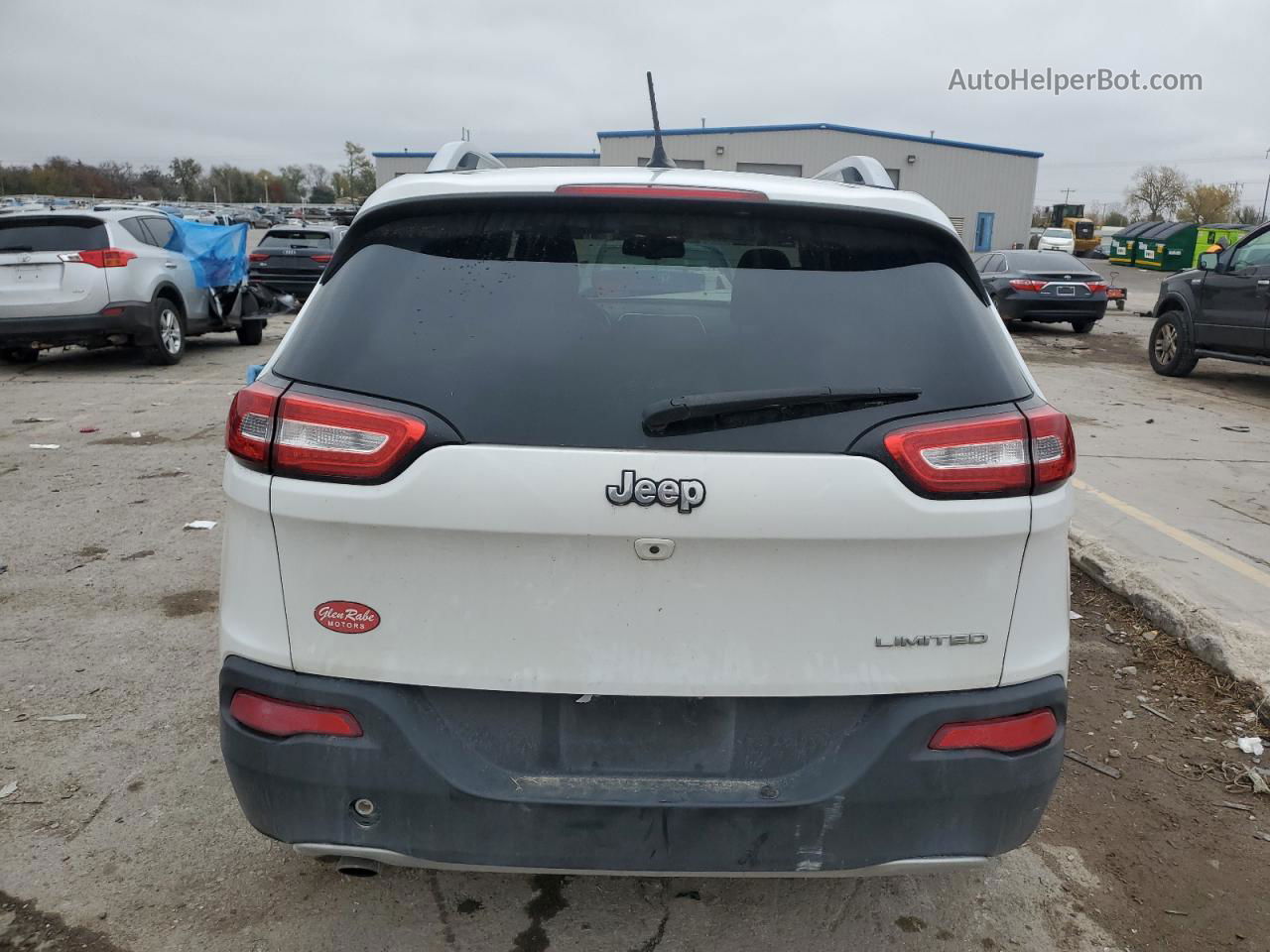 2015 Jeep Cherokee Limited White vin: 1C4PJLDB1FW761120