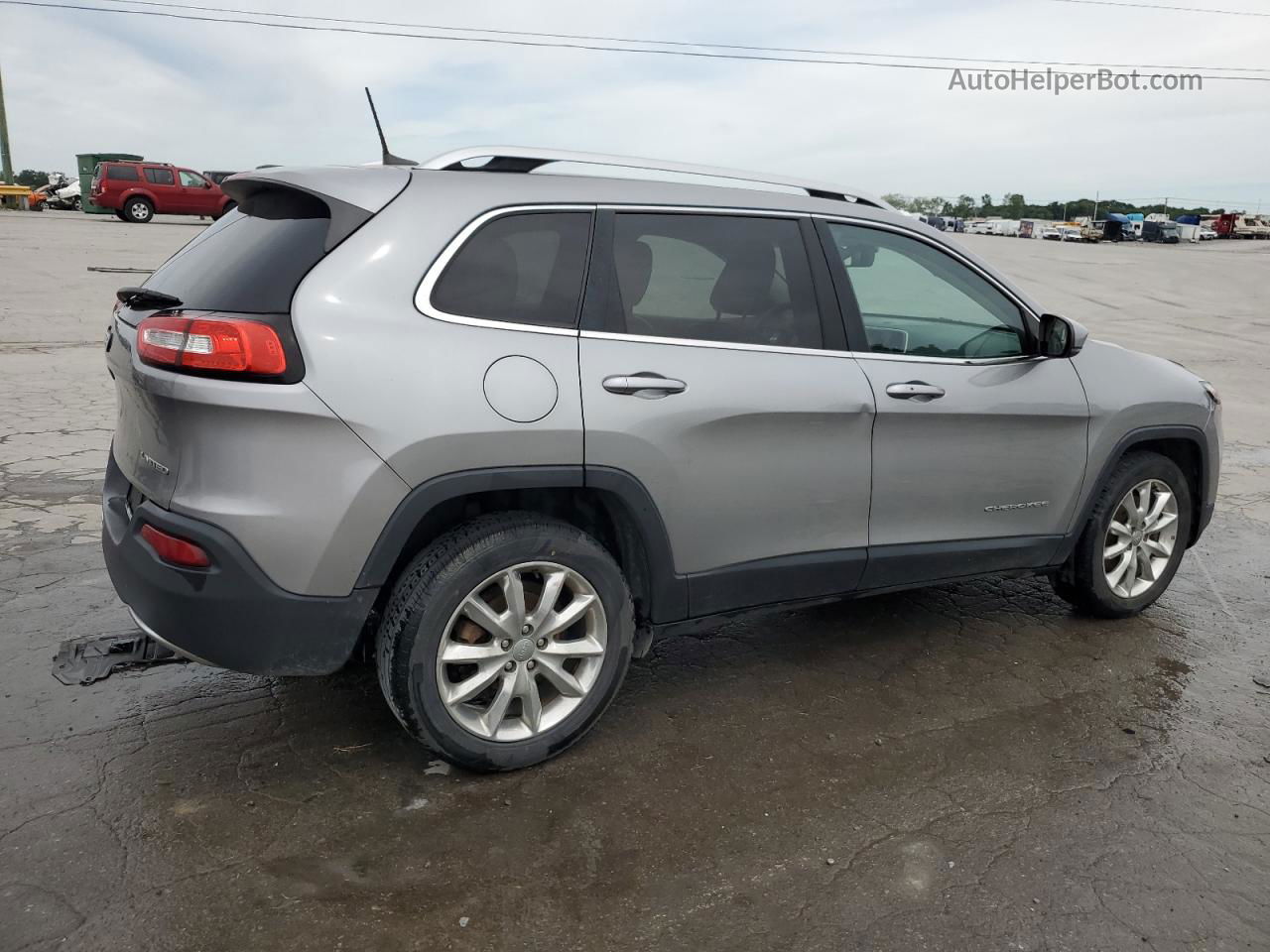 2016 Jeep Cherokee Limited Серебряный vin: 1C4PJLDB1GW200207