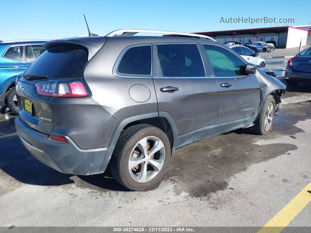 2019 Jeep Cherokee Limited Fwd Серый vin: 1C4PJLDB1KD144029