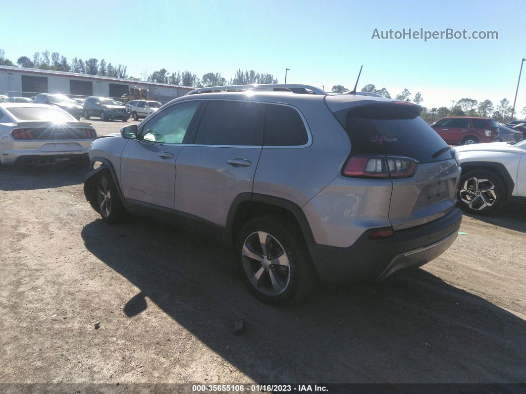 2019 Jeep Cherokee Limited Silver vin: 1C4PJLDB2KD324328