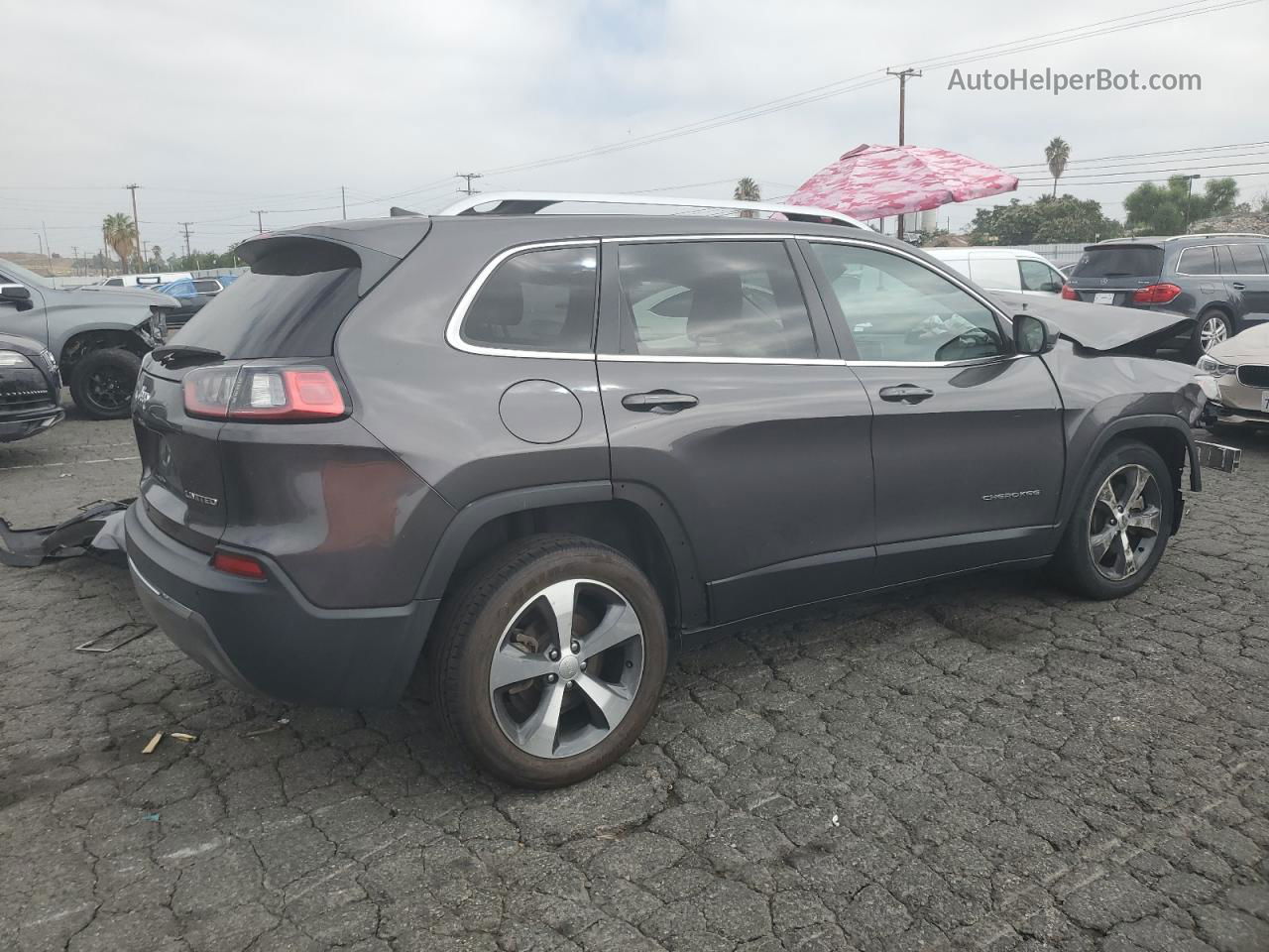 2019 Jeep Cherokee Limited Черный vin: 1C4PJLDB2KD433937