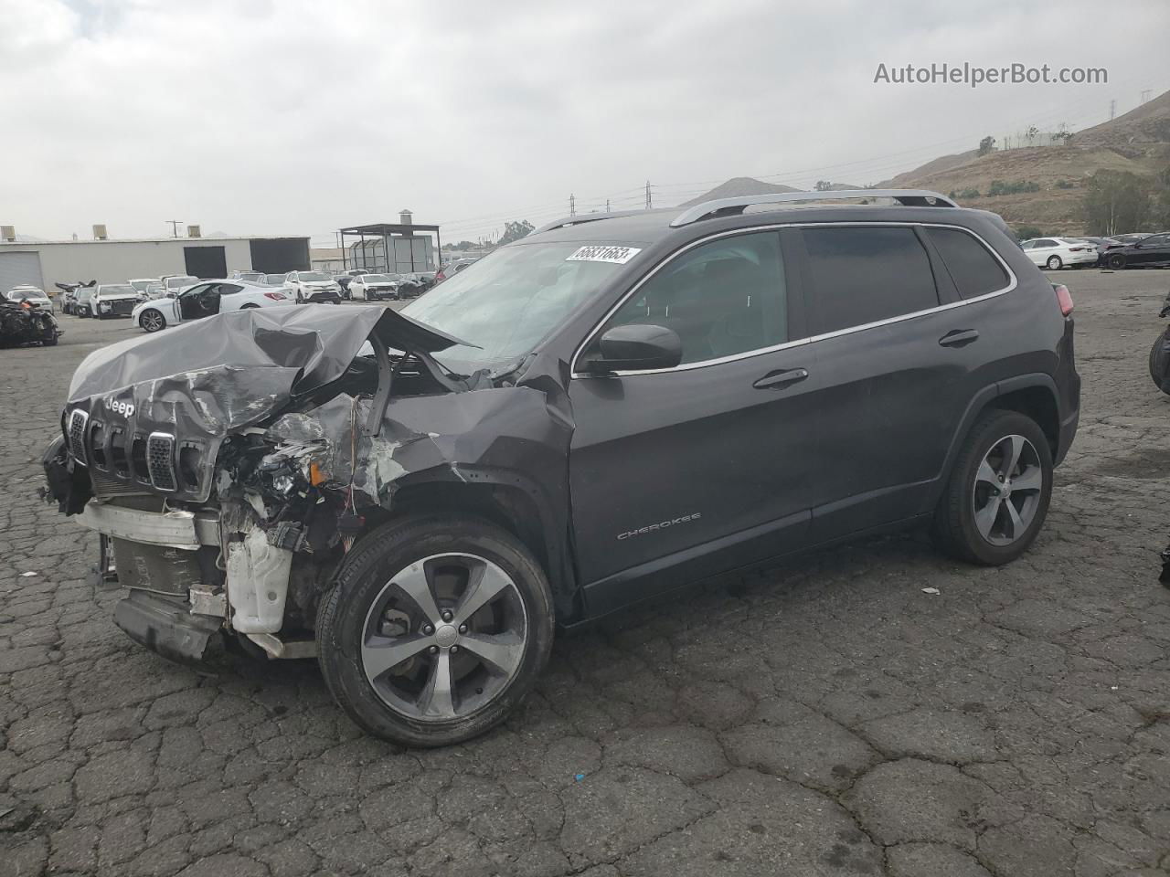 2019 Jeep Cherokee Limited Black vin: 1C4PJLDB2KD433937