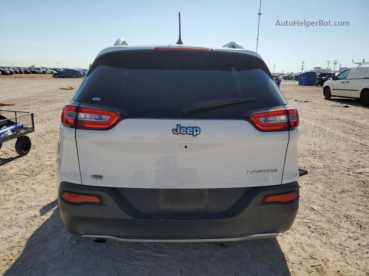 2016 Jeep Cherokee Limited Белый vin: 1C4PJLDB3GW346155