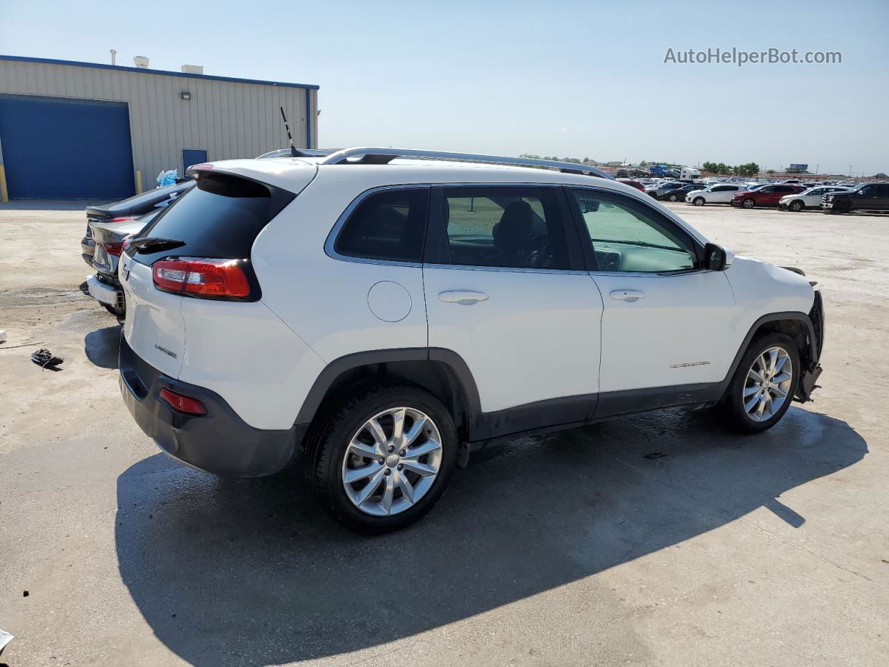 2015 Jeep Cherokee Limited White vin: 1C4PJLDB4FW762178