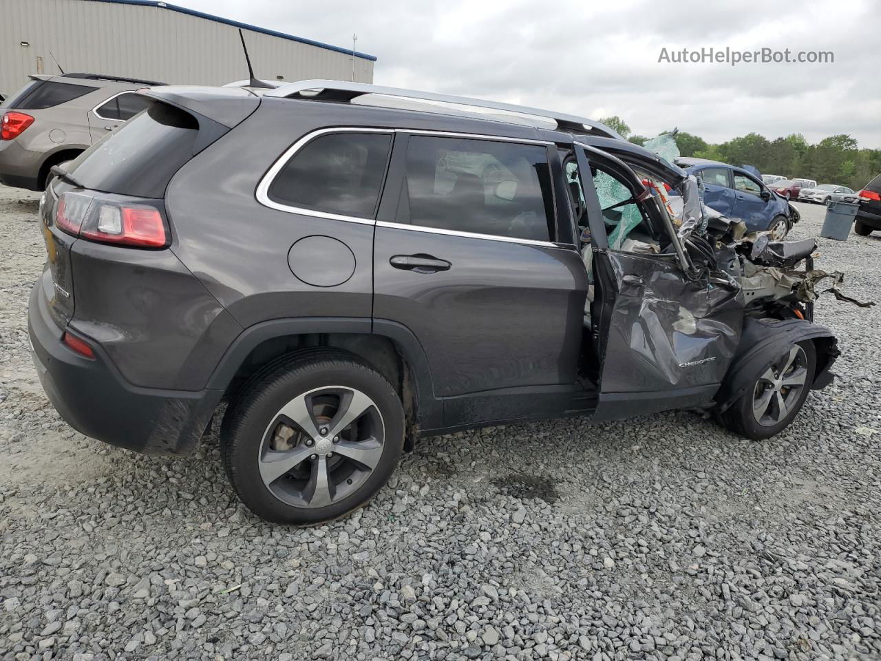 2019 Jeep Cherokee Limited Gray vin: 1C4PJLDB4KD144767